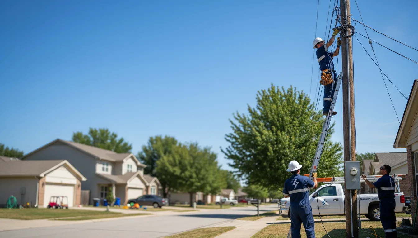 Residential electrician providing installation services in Gile, WI